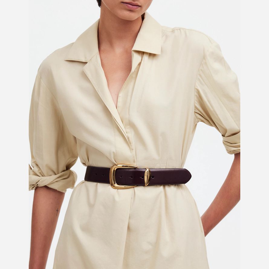 chocolate madewell chunky metal statement womens belt