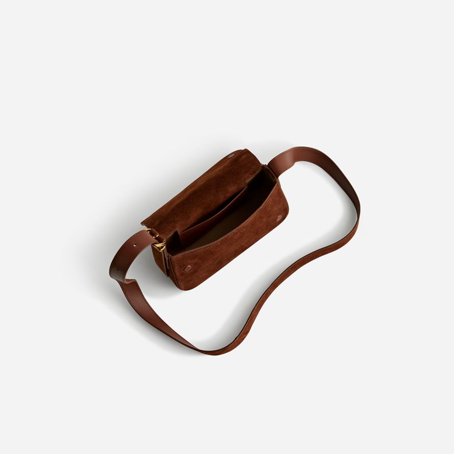 madewell the studded womens crossbody bag brown