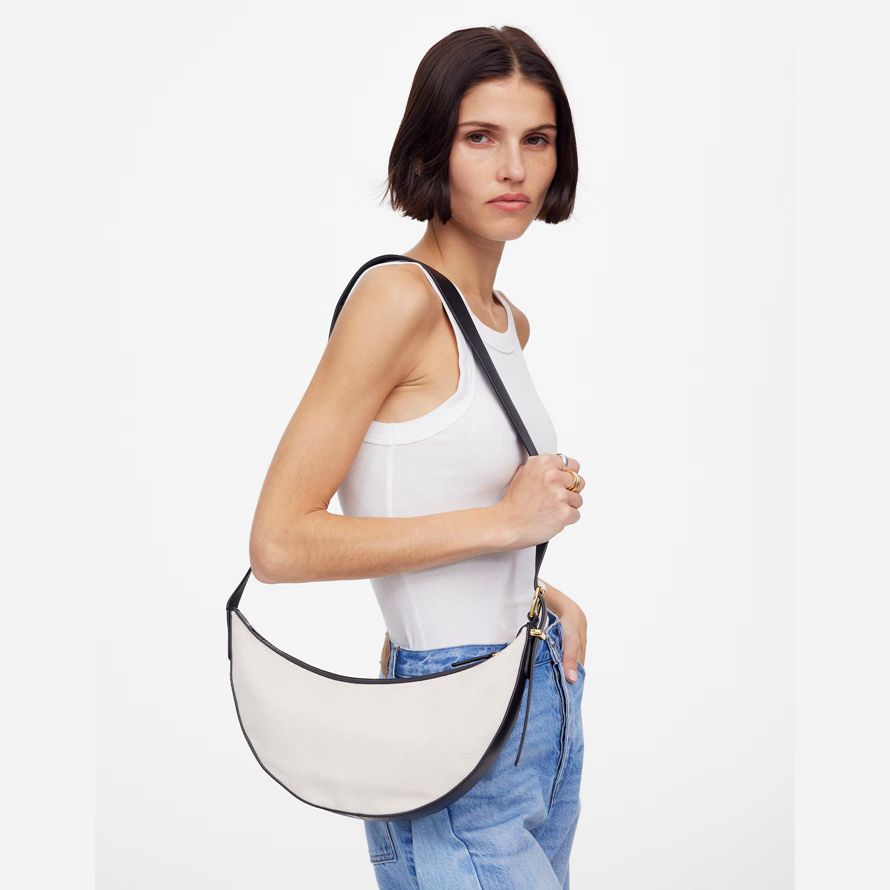 white black madewell the essential sling womens crossbody bag