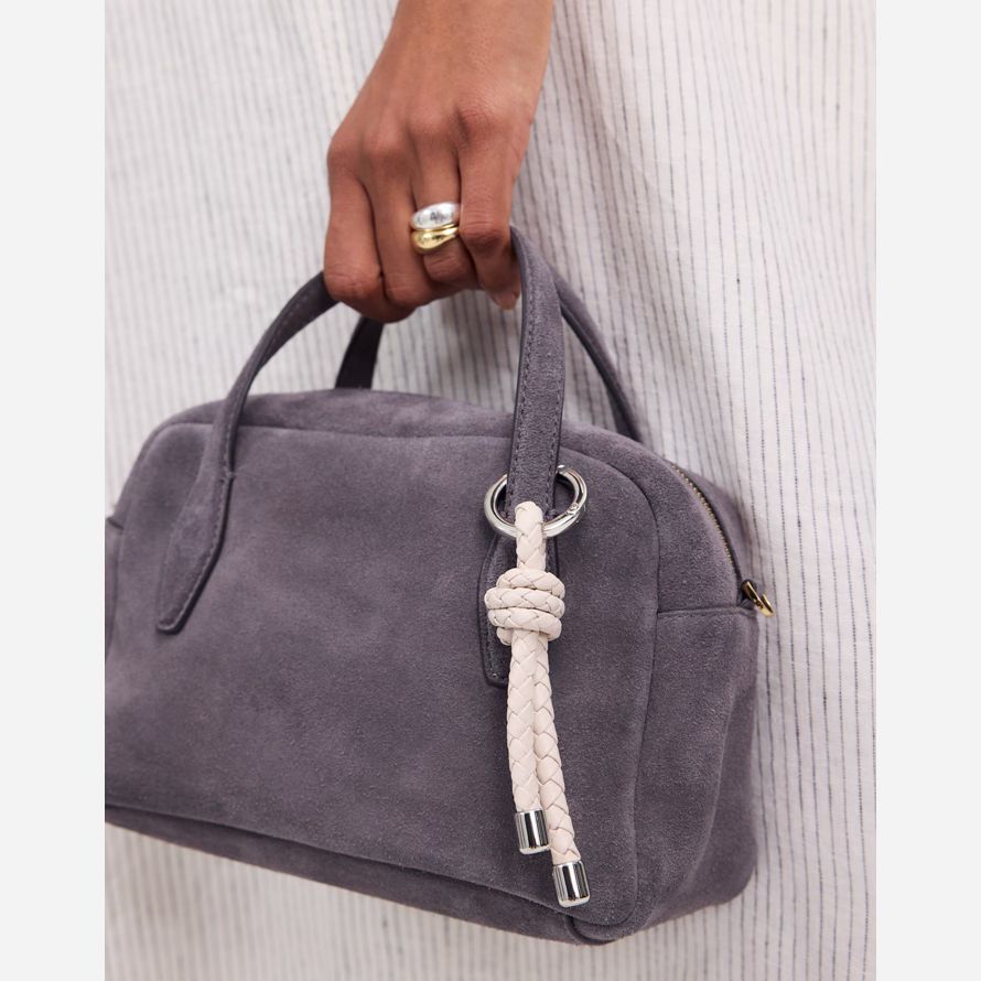 dark grey madewell medium suede womens crossbody bag