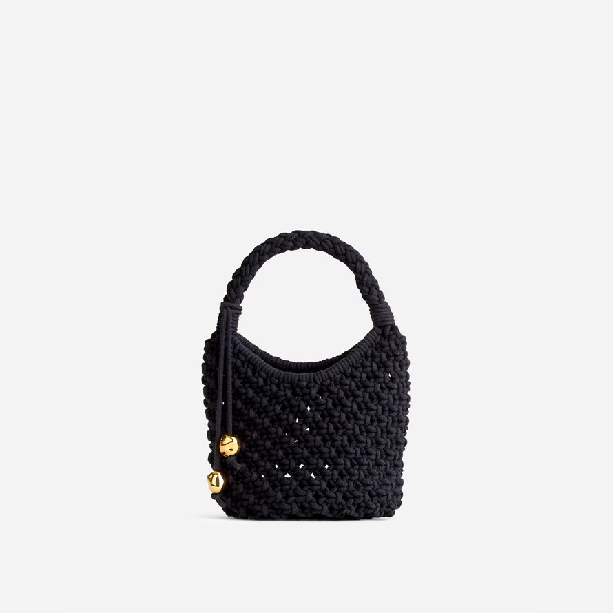 womens madewell the camren rope mini handbag black