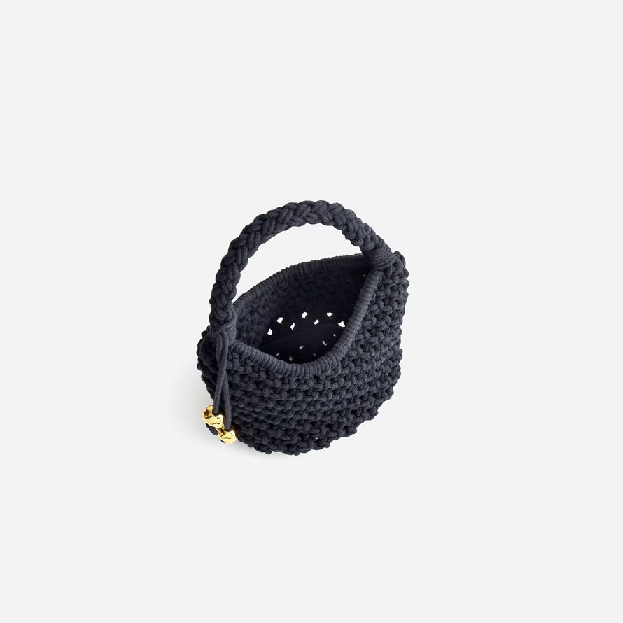 womens madewell the camren rope mini handbag black