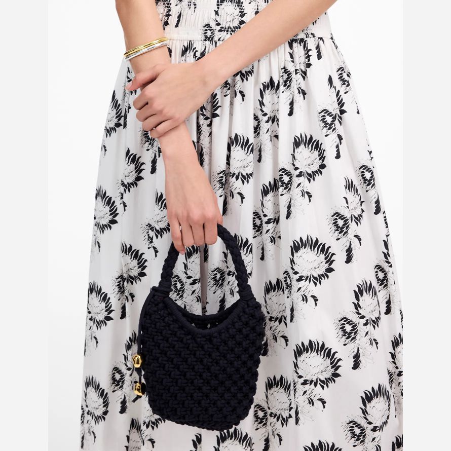 womens madewell the camren rope mini handbag black
