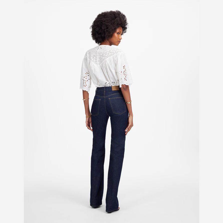 womens madewell the vintage flare jeans navy