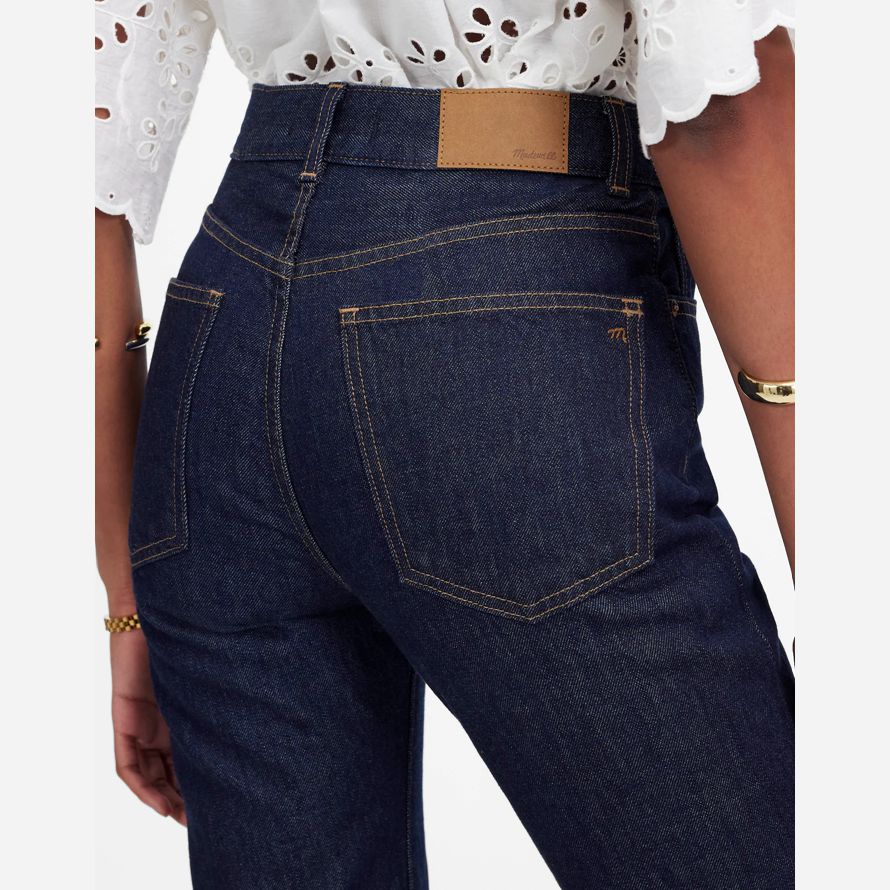 womens madewell the vintage flare jeans navy