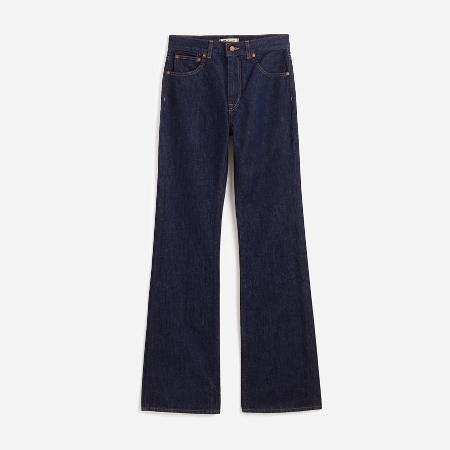 womens madewell the vintage flare jeans navy