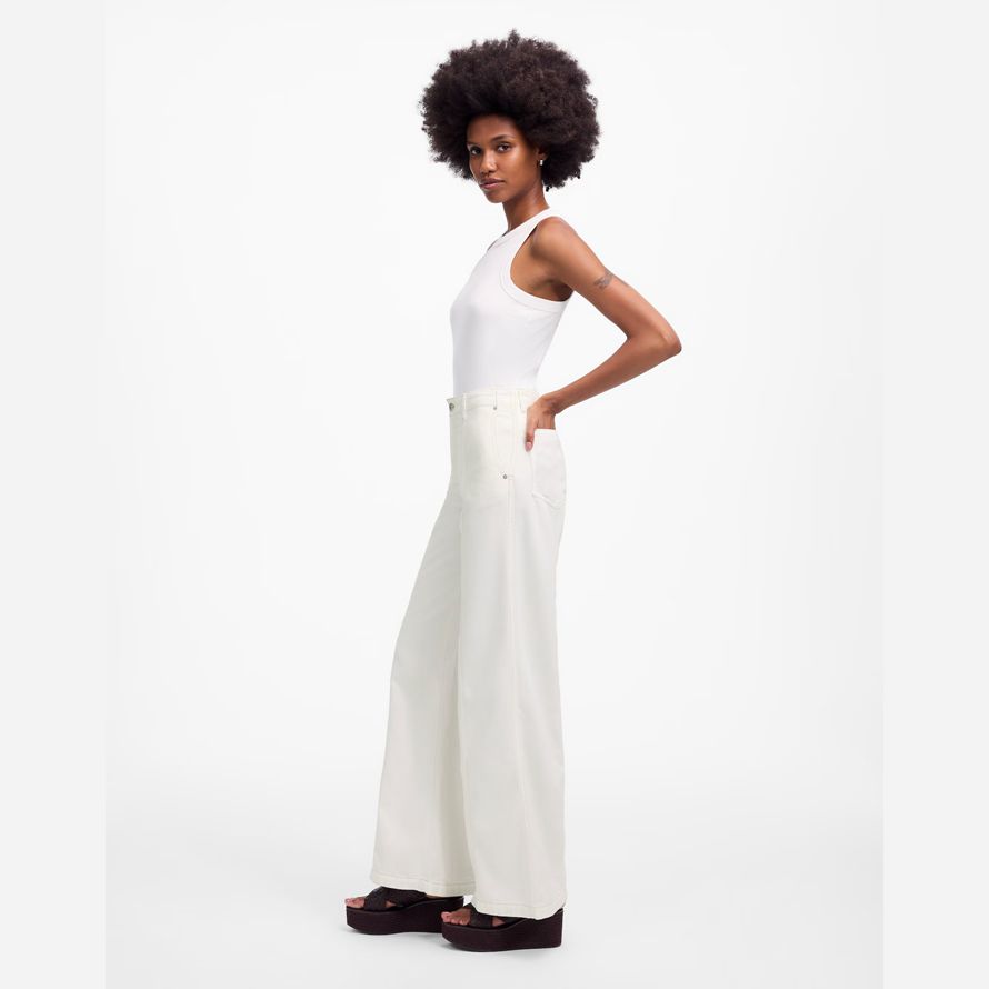 white madewell wide-sweep airy womens jeans