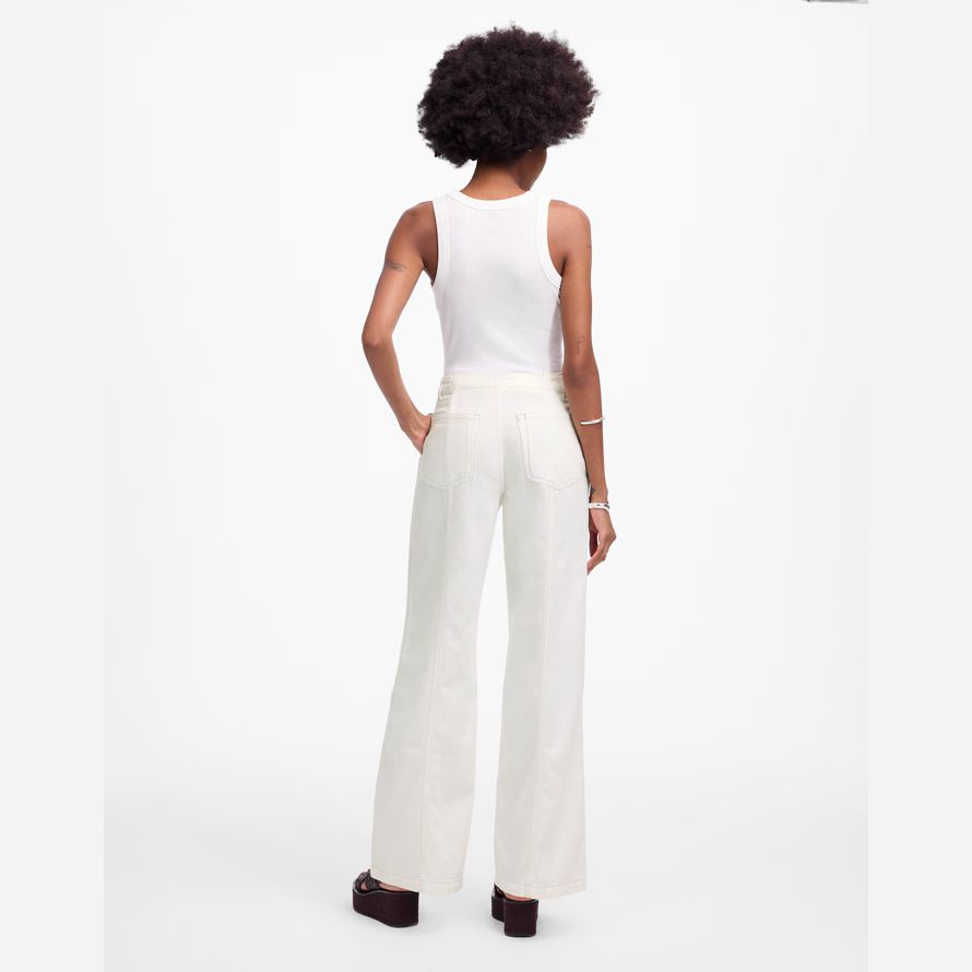 white madewell wide-sweep airy womens jeans
