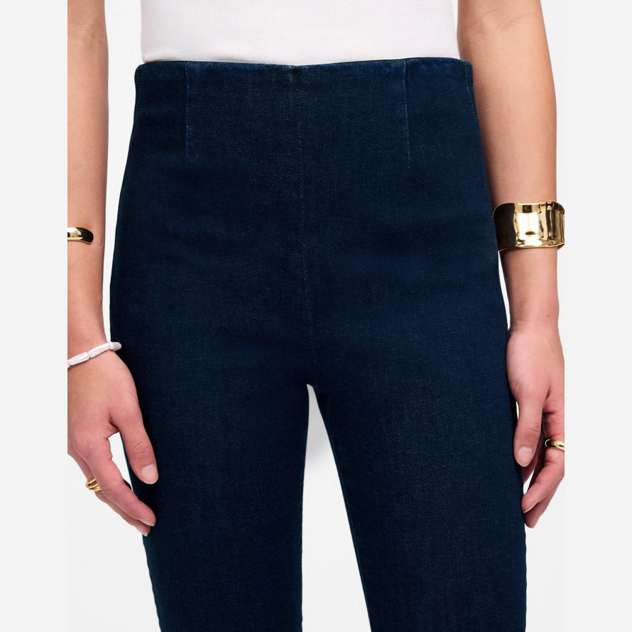 madewell slim crop wash womens jeans navy
