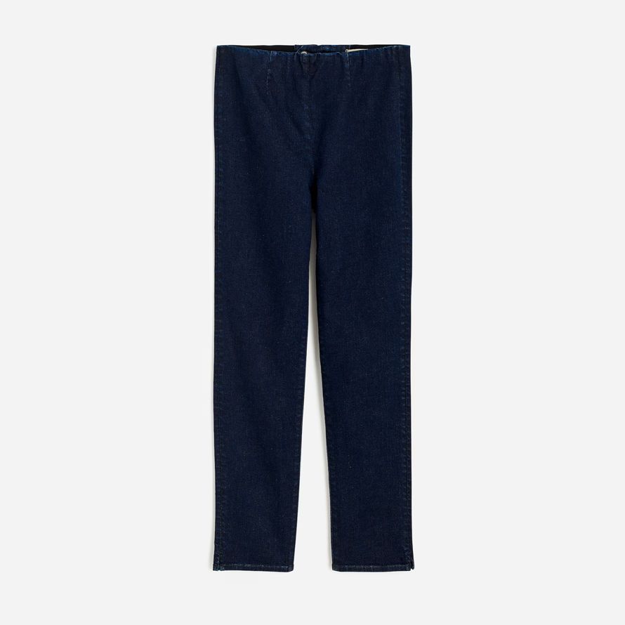 madewell slim crop wash womens jeans navy