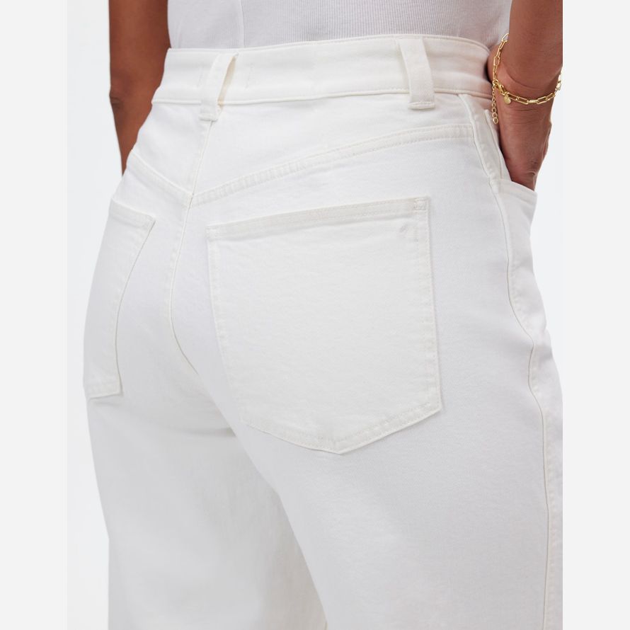 womens madewell the curvy perfect vintage wide-leg crop jeans white