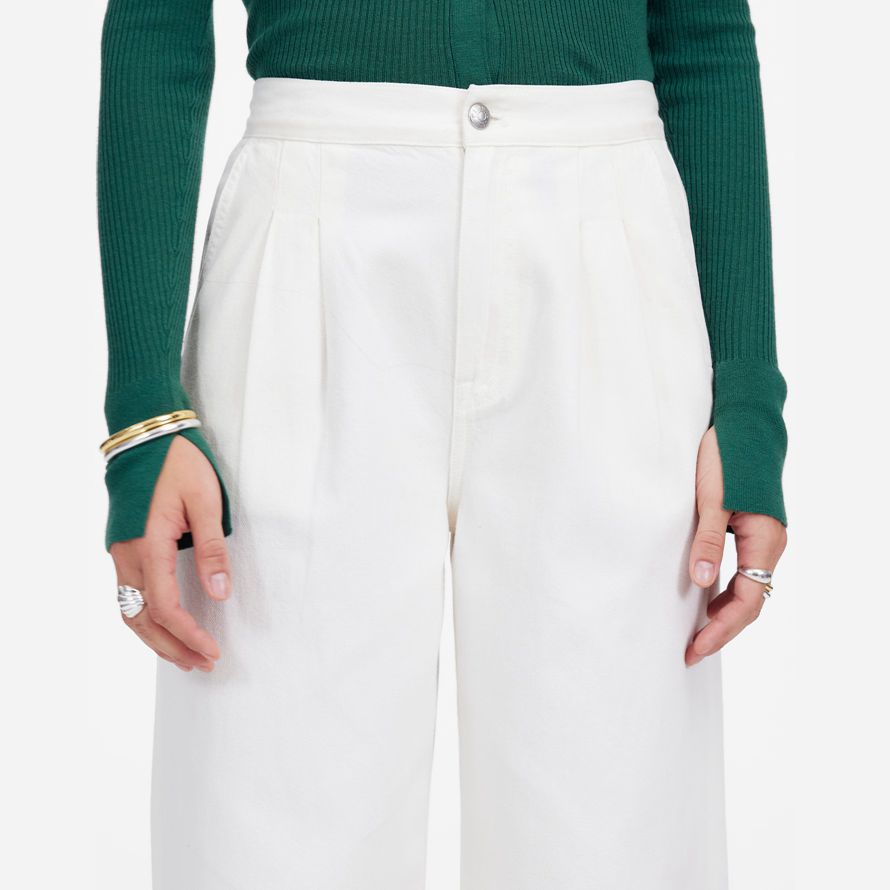 white madewell the harlow wide-leg womens jeans