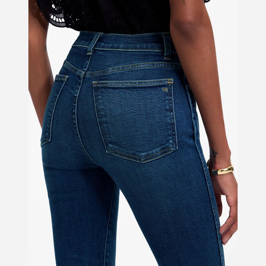madewell the pencil womens jeans dark blue