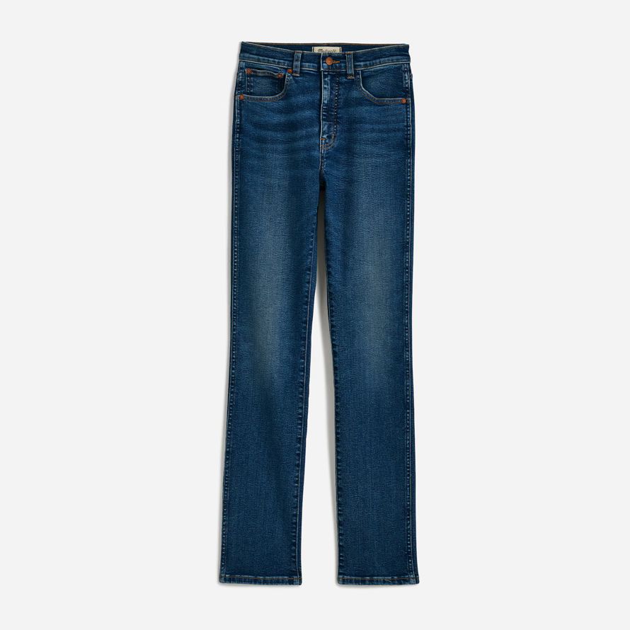 madewell the pencil womens jeans dark blue