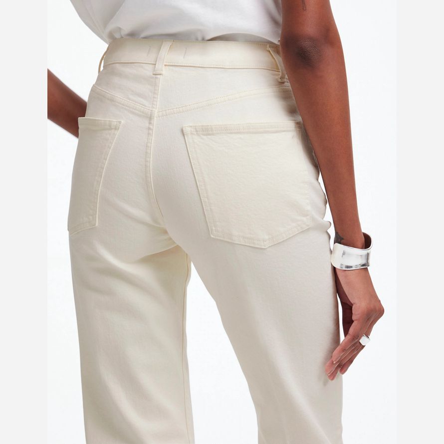 cream madewell relaxed bootcut womens jeans