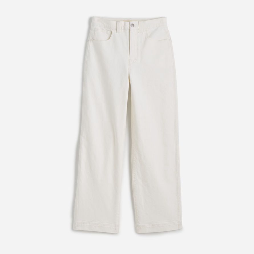 white womens madewell the plus perfect vintage wide-leg crop jeans