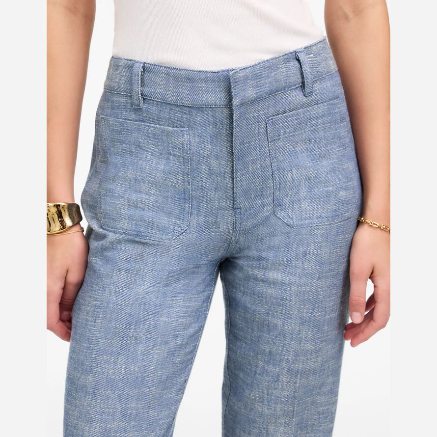 madewell straight-flare womens pants blue