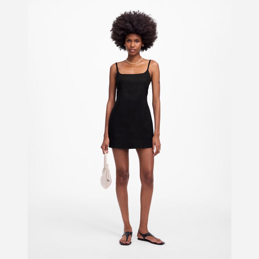 madewell squareneck womens romper black