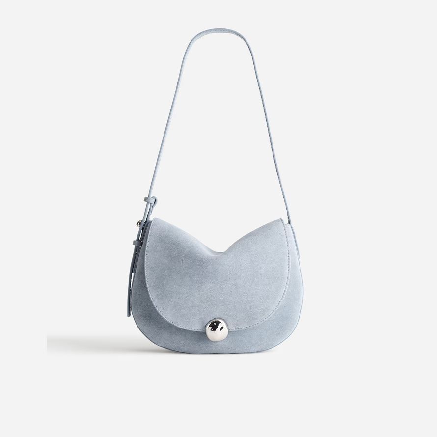 light blue madewell the dakota womens saddle bag