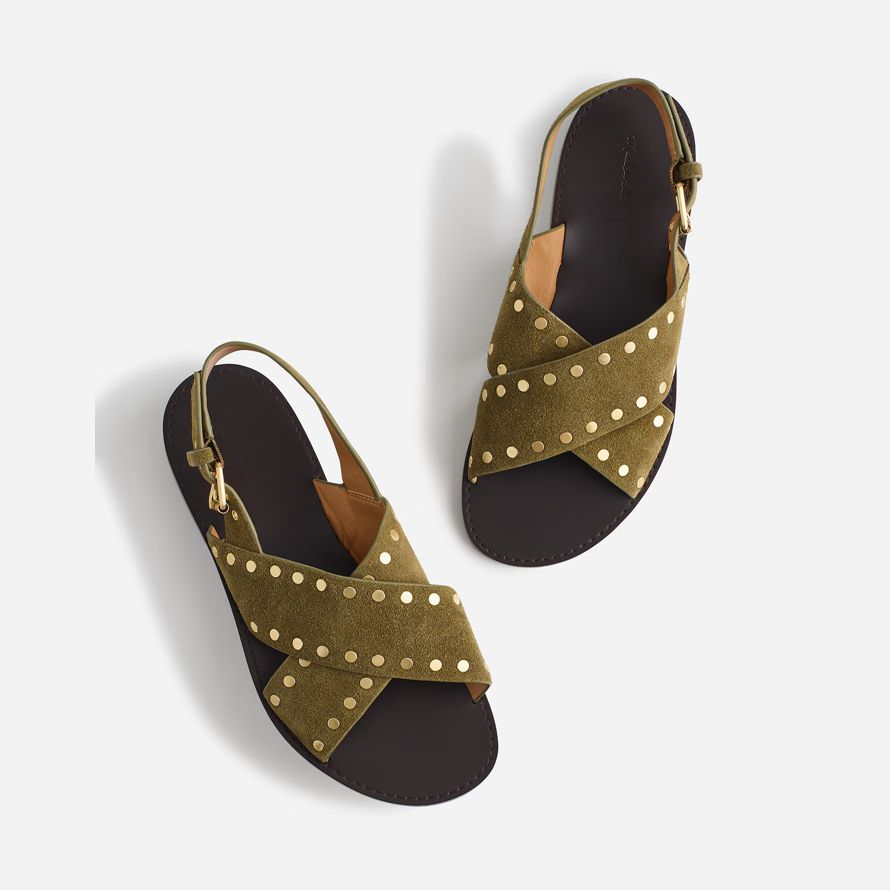 olive womens madewell the tuley crossover sandals