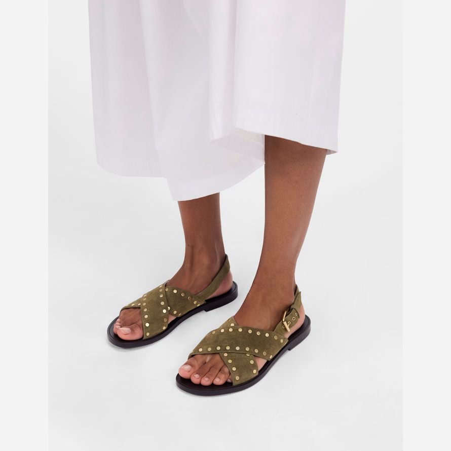 olive womens madewell the tuley crossover sandals