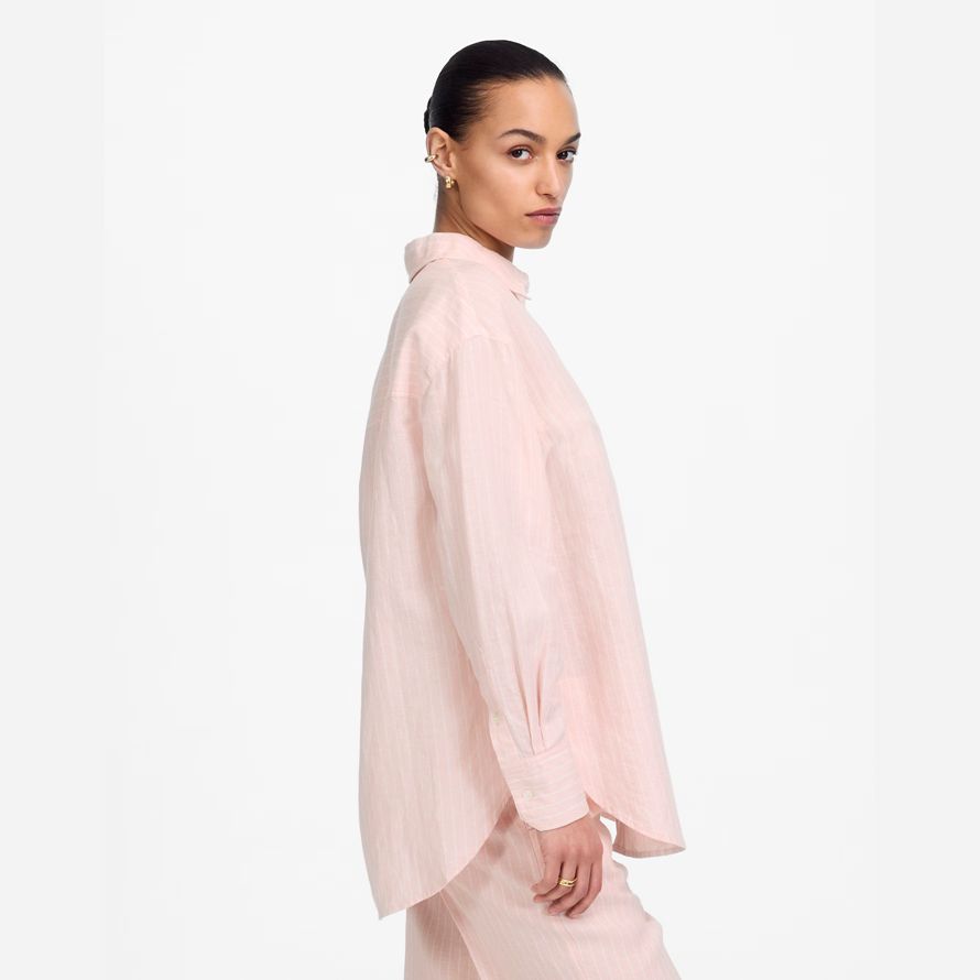 rose madewell oversized button-up womens shirts