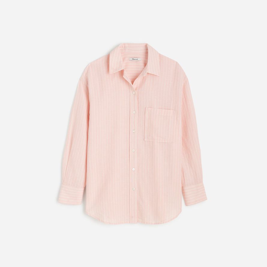 rose madewell oversized button-up womens shirts