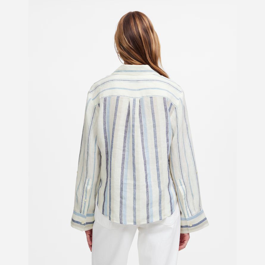 white light blue womens madewell linen easy y-neck button-up shirts