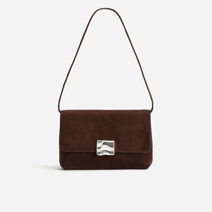 chocolate madewell x agmes lennox womens shoulder bag