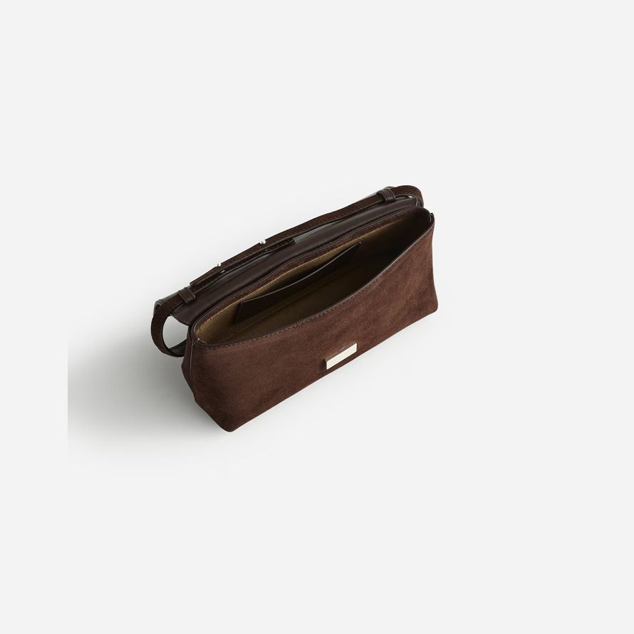 chocolate madewell x agmes lennox womens shoulder bag