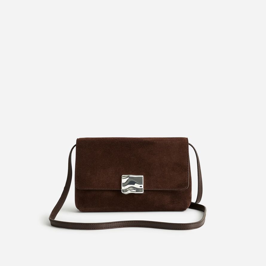 chocolate madewell x agmes lennox womens shoulder bag