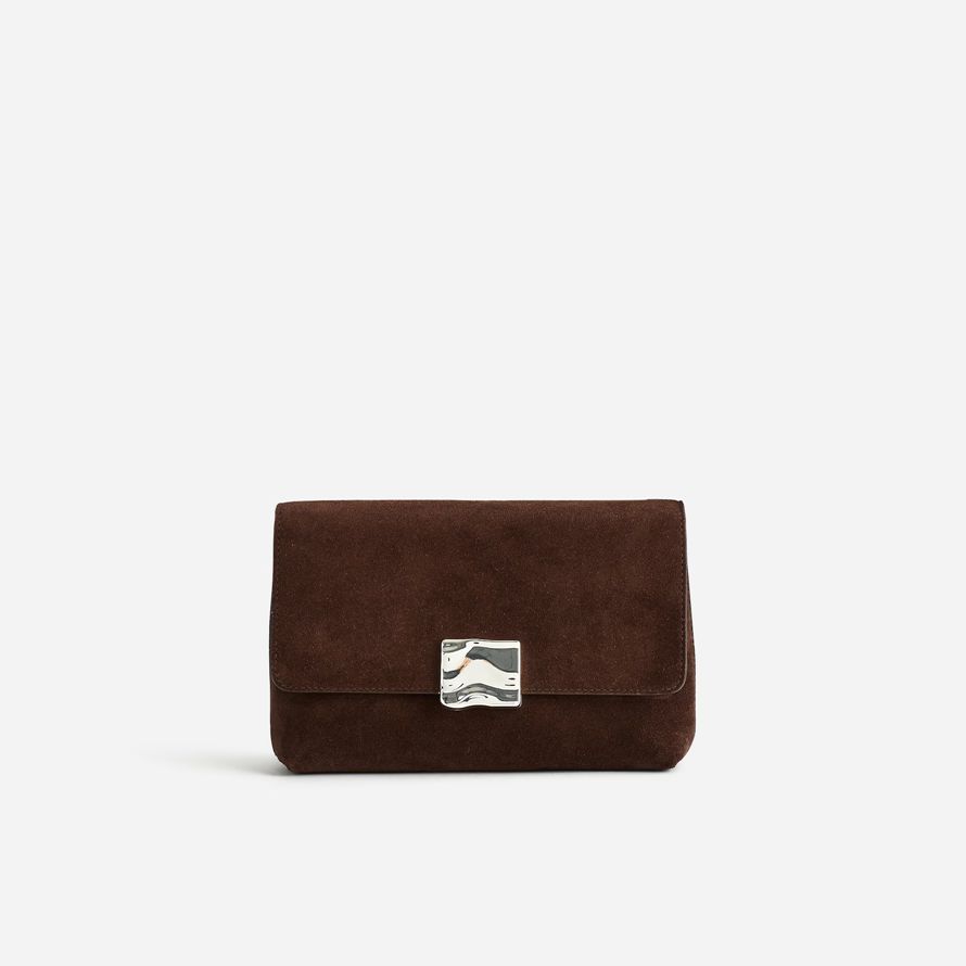 chocolate madewell x agmes lennox womens shoulder bag
