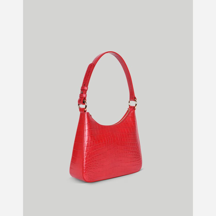 red madewell hyer goods luxe medium womens shoulder bag