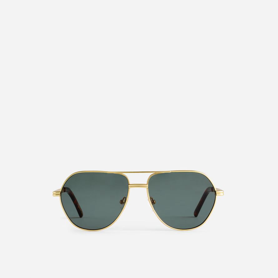 madewell wire frame aviator womens sunglasses dark green