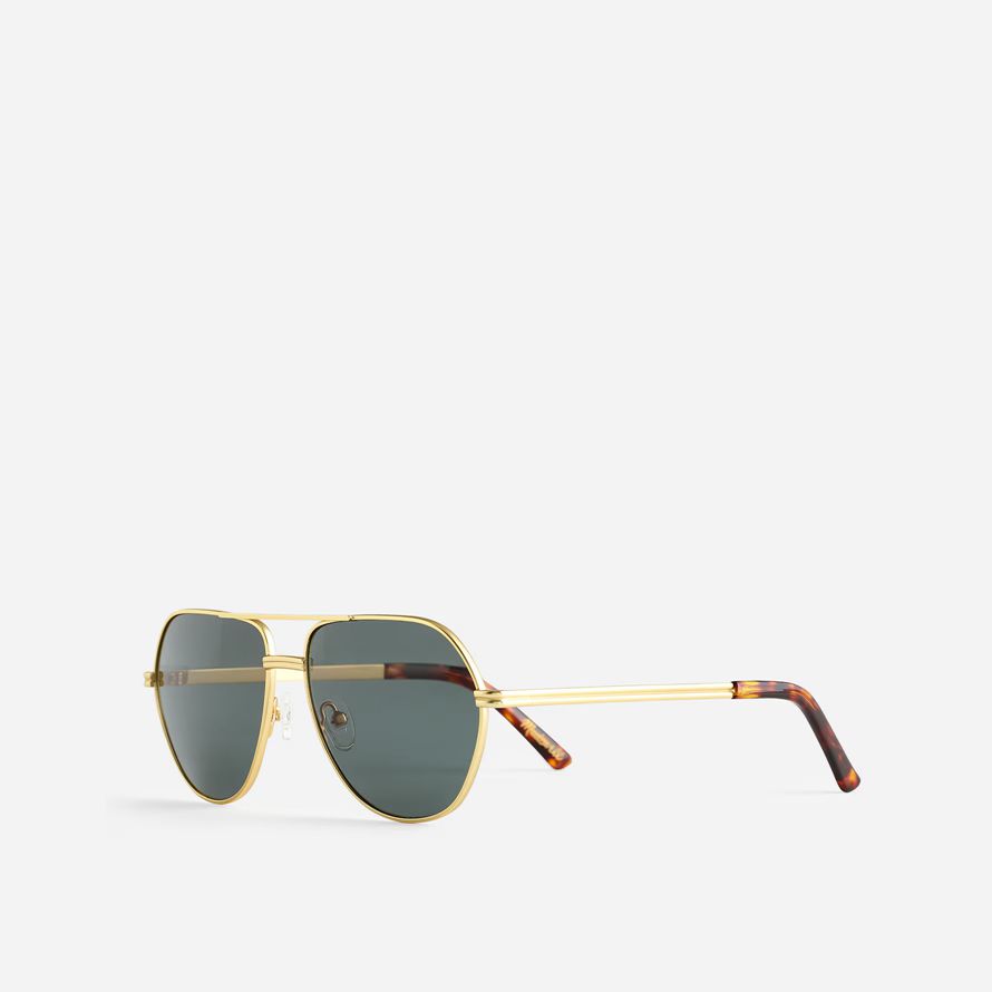 madewell wire frame aviator womens sunglasses dark green