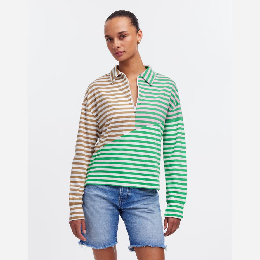 green beige madewell kule the beck womens sweatshirt