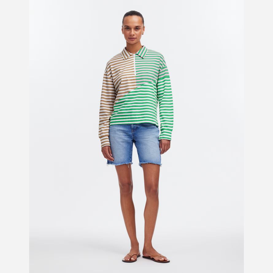 green beige madewell kule the beck womens sweatshirt