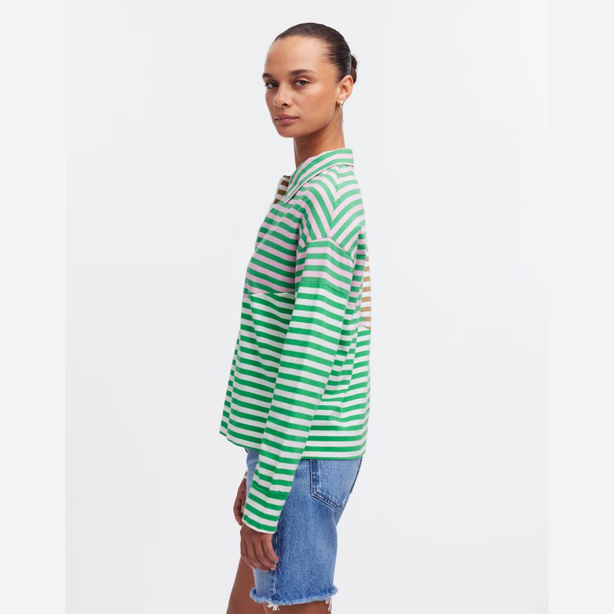 green beige madewell kule the beck womens sweatshirt