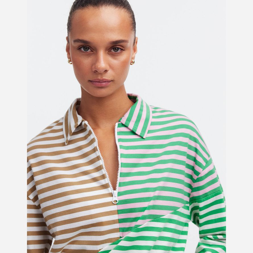green beige madewell kule the beck womens sweatshirt