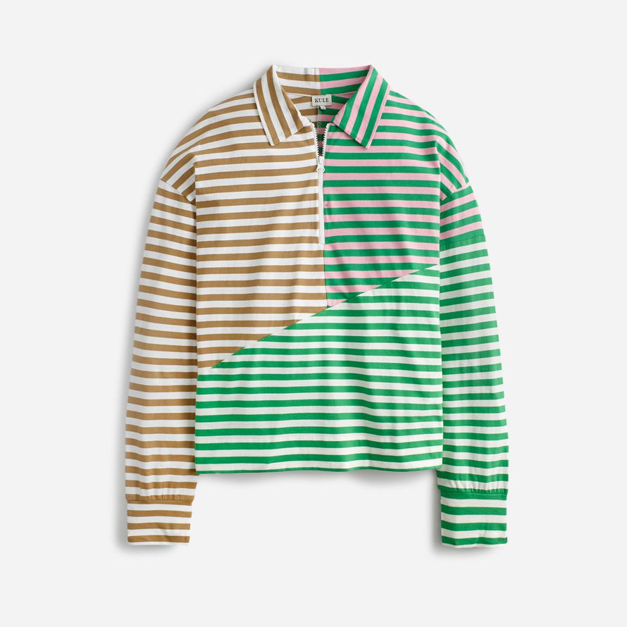 green beige madewell kule the beck womens sweatshirt