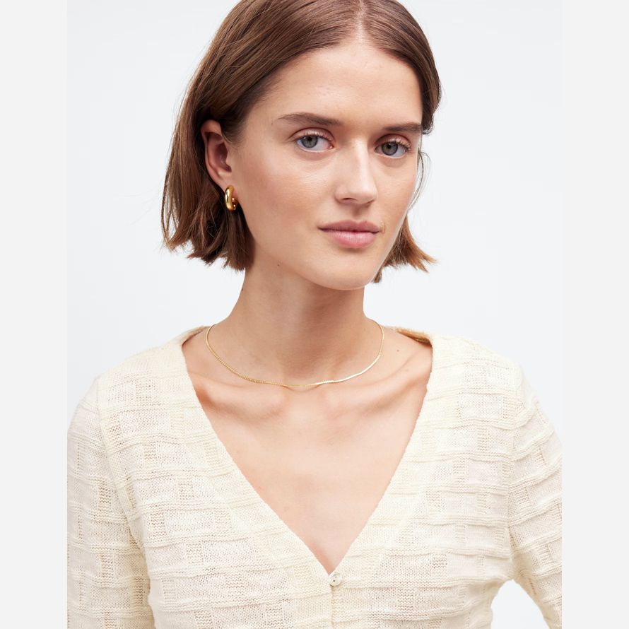 womens madewell basket-weave stitch long-sleeve sweater t-shirts cream