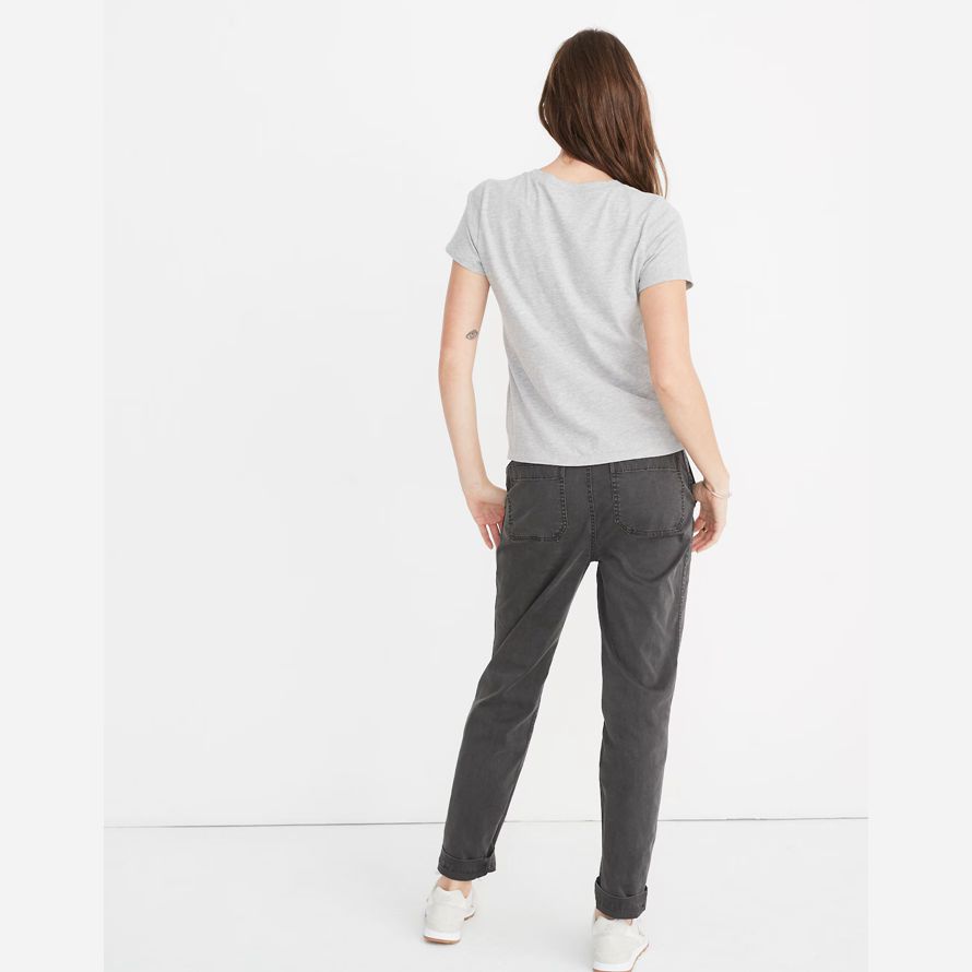 womens madewell northside vintage t-shirts light grey