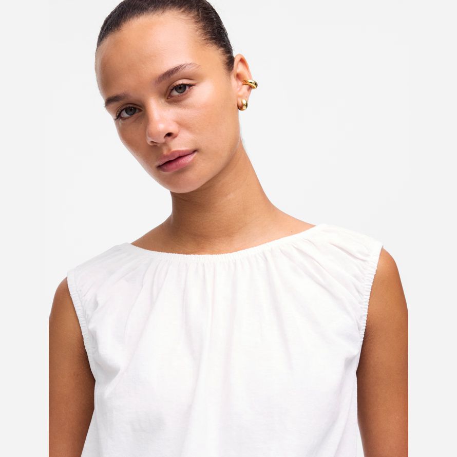 white madewell boatneck bubble womens t-shirts