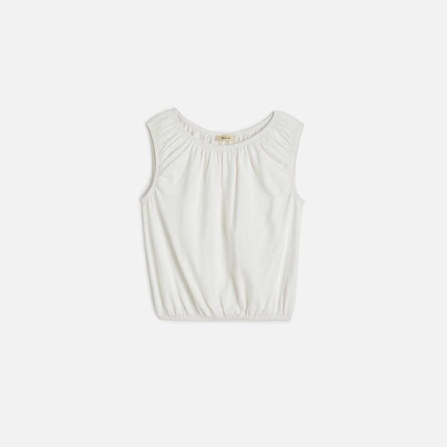 white madewell boatneck bubble womens t-shirts