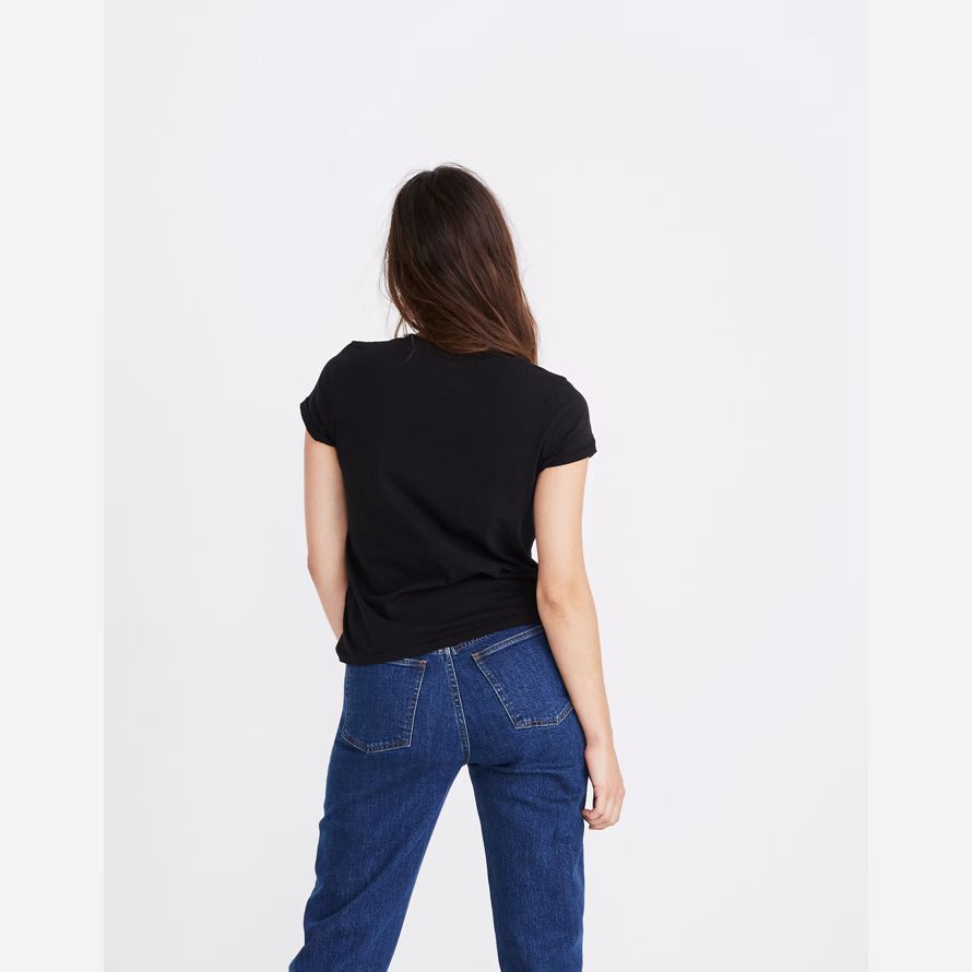 madewell northside vintage womens t-shirts black