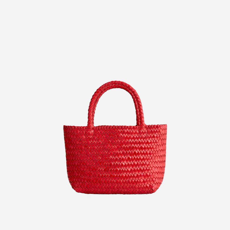 madewell the handwoven mini womens tote bag red